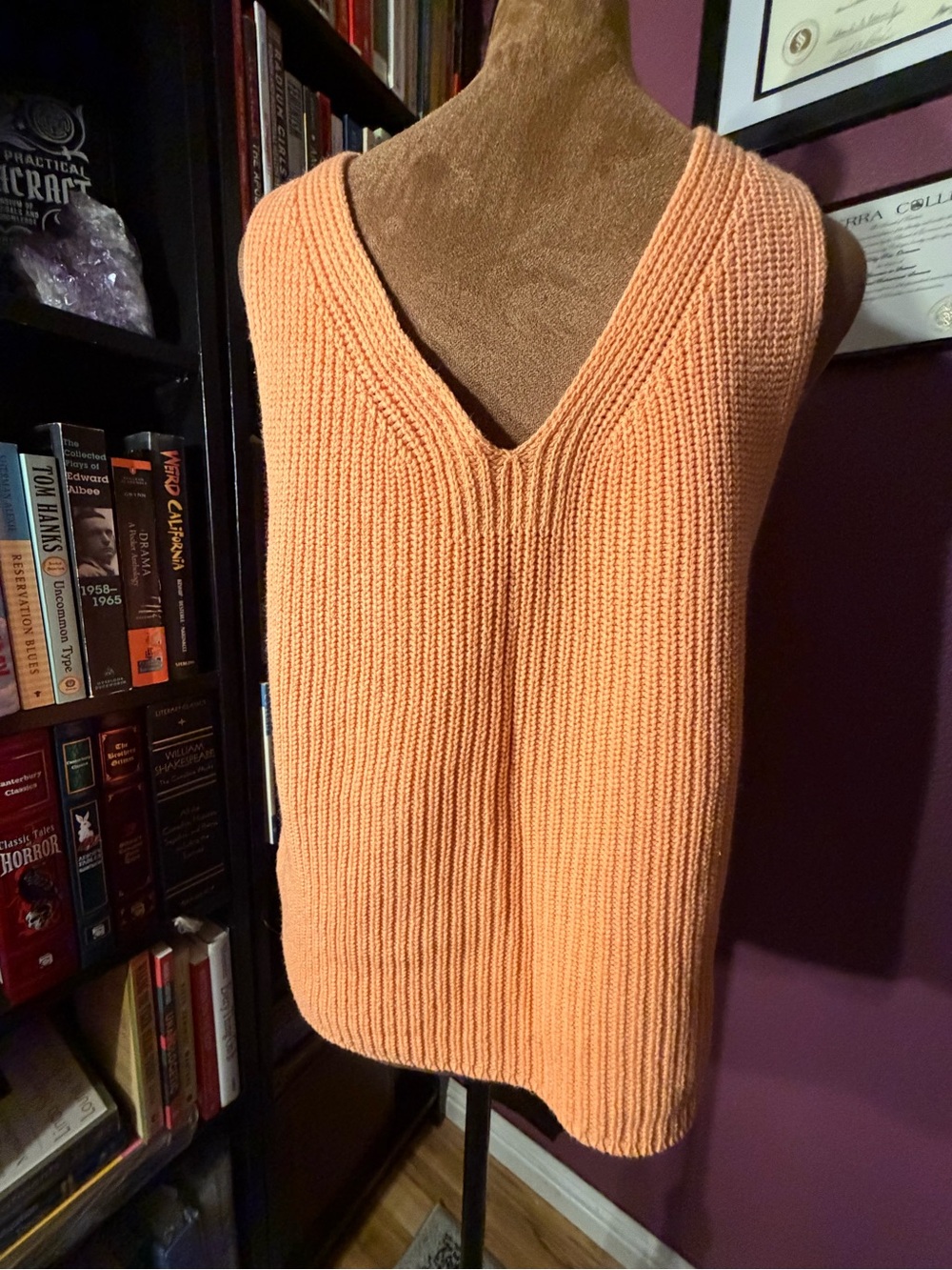 Roxy sweater tank top- slightly cropped